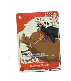 One Piece Card Game Monkey.D.Luffy P-001 P Promo Gift Collection Foil Card NM - Image 1