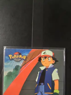 #1 Ash Ketchum | Pokemon 1999 Topps TV Series Info Card Feat. Pikachu - Image 2