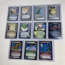 Dragon Ball Z CCG Card LOT Trunks Cuts Down Piccolo’s Stance Orange Stare Down - Image 1