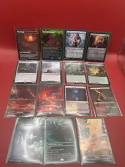 Magic the Gathering Card Lot. Unfinity Duskmourn Innistrad M19 Mythic Holo Lands - Image 1