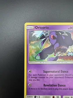 Oricorio SM19 Guardians Rising Sun & Moon Prerelease Stamped Promo Pokemon Card - Image 2