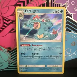 Feraligatr 24/70 - Dragon Majesty - Holo Pokemon Card - NM Condition - Image 1