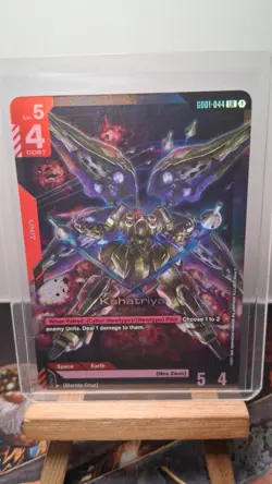 Gundam Trading Card Game - Kshatriya GD01-044 LR English MINT LIGHT RARE FOIL - Image 3