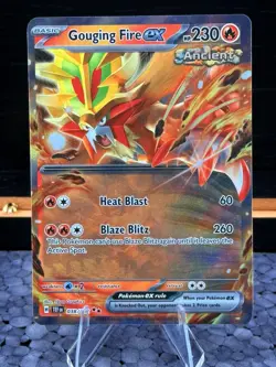 Pokemon Card Lot (3) - Scovillain Holo Rare & Gouging Fire ex Full Art - Image 1