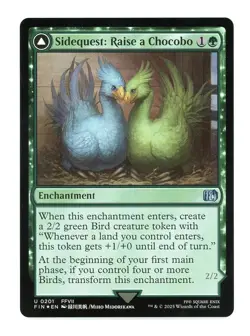 Magic: The Gathering Final Fantasy Foil Sidequest: Raise a Chocobo #201 - Image 1