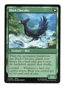 Magic: The Gathering Final Fantasy Foil Sidequest: Raise a Chocobo #201 - Image 2