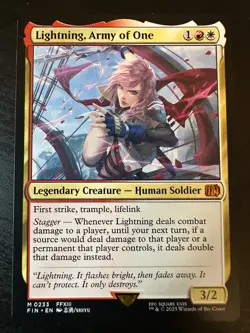 Lightning, Army of One Final Fantasy Regular Near Mint Condition - Image 1