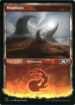Mountain NM/M* SHOWCASE Core Set 2021 ENGLISH 312 mtg -UnltdCards - Image 1