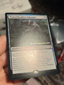 4x German Foil Wishclaw Talisman • 3 Prerelease Promo 1 Set • MTG (1980) - Image 3