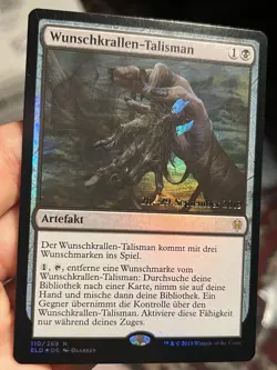 4x German Foil Wishclaw Talisman • 3 Prerelease Promo 1 Set • MTG (1980) - Image 5