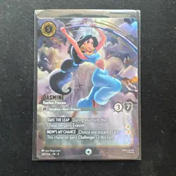 JASMINE Fearless Princess ENCHANTED! Disney Lorcana FABLED 240/204 - Image 1
