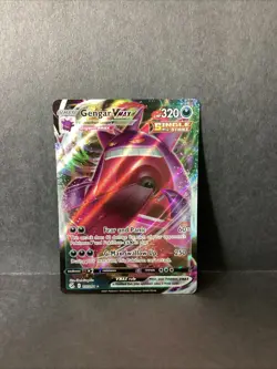 Pokemon 2021 TCG Gengar VMAX Fusion Strike Holo Card 157/264 SWSH08 - Image 1