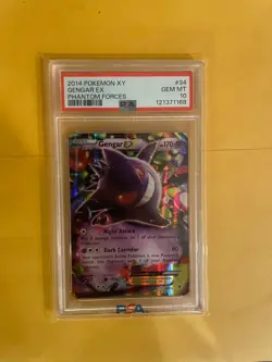 PSA 10 GENGAR EX 34 XY PHANTOM FORCES POKEMON GEM MINT - Image 1