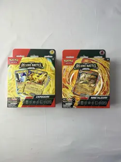 Pokemon TCG Deluxe Battle Deck - Set of 2 - Ninetales ex and Zapdos ex - Image 1