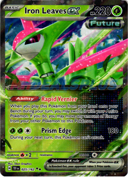 NM Pokemon Temporal Forces Iron Leaves EX Double Rare 025 #025/162 - Image 1