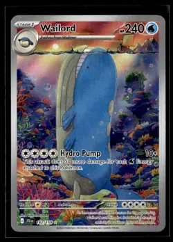 2025 Scarlet & Violet Series - Journey Together Wailord Illustration Rare #162 - Image 1