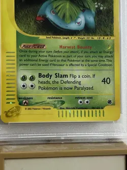 Pokemon TCG Venusaur Expedition Base Set 30/165 Regular Holo Rare PSA 7 - Image 3
