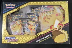 Pokemon Crown Zenith Pikachu VMAX Special Collection Box New & Sealed - Image 1