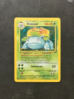 Pokemon TCG Venusaur 15/102 Base Set Holo! HP Condition! See Description! - Image 1