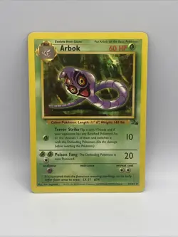 Pokemon TCG Arbok Fossil 31/62 Regular Uncommon - Image 1