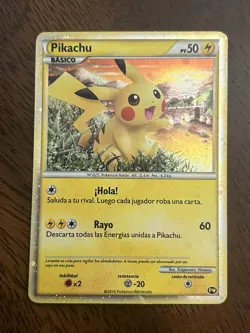 Pikachu Spanish World Collection 2010 Promo Holo Pokemon TCG - Image 1