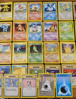 Lot Of 41 Base Set 4th Print (1999-2000) UK w/Holo Gyarados Pokemon! - Image 3
