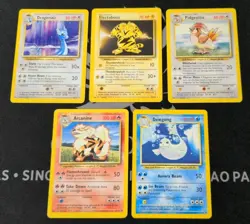 Lot Of 41 Base Set 4th Print (1999-2000) UK w/Holo Gyarados Pokemon! - Image 5