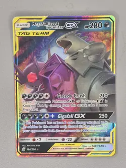 Pokemon TCG Mega Sableye And Tyranitar GX 126/236 Unified Minds Holo Rare Mint - Image 3