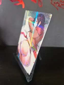 Mikasa Ackerman Attack on Titan AOT Art Card Holo Glitter Anime Sexy Waifu CCG - Image 2