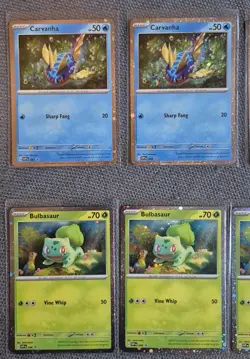 Pokemon Black Star Promo Card Lot Squirtle Charmander Bulbasaur Carvana Belibolt - Image 2