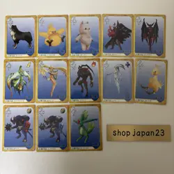 Final Fantasy VIII 8 Triple Triad 1999 Set of 13 G.F. card Carddass Masters - Image 1