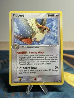 Pidgeot 2/17 Pokemon Promo Pop Series 2 Holo Rare Ex Era 2006 Card MP - Image 1