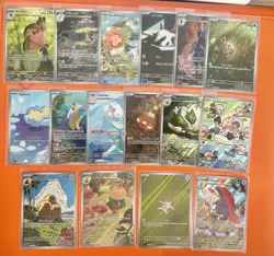 Pokemon TCG Surging Sparks - illustration Rare bundle ( 16 Cards) - All NM - Image 1