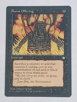 MTG Burnt Offering (Ice Age/Black/C) - BGM - Image 1