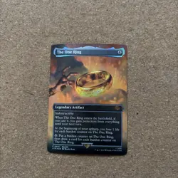 The One Ring Borderless Foil - Mythic - Lord of the Rings LOTR MTG - Image 1
