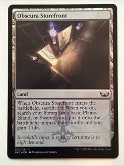 MTG Streets of New Capenna Obscura Storefront Foil 252/281 LP - Image 1