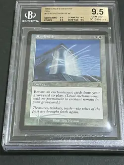 mtg 1999 URZA'S DESTINY Foil REPLENISH Quads 9.5 BGS PSA - Image 1