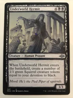 MTG Modern Horizons 2 Underworld Hermit Showcase 347 NM - Image 1