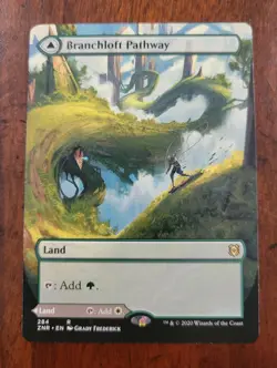 Branchloft Pathway BORDERLESS x1 Zendikar Rising MTG Magic Near Mint NM English - Image 1