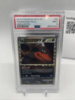 Pokemon 2010 Houndoom Prime 82/90 Holo Heart Gold Soul Silver Undaunted PSA 9 - Image 3