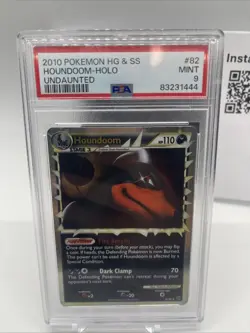 Pokemon 2010 Houndoom Prime 82/90 Holo Heart Gold Soul Silver Undaunted PSA 9 - Image 4