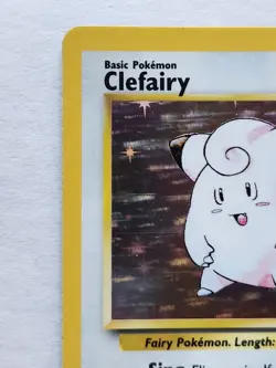 Pokemon TCG Clefairy Base Set Unlimited 1999 5/102 Holo Rare LP Vintage WOTC - Image 2