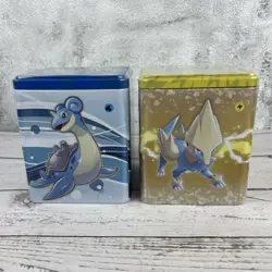Lot Of 2 - NEW 2022 Pokemon Stacking Tin Sword & Shield Electric 3 Packs - Image 1