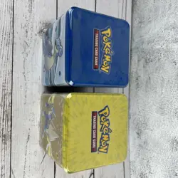 Lot Of 2 - NEW 2022 Pokemon Stacking Tin Sword & Shield Electric 3 Packs - Image 2