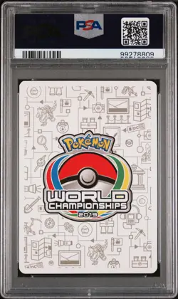 2019 POKEMON WORLD CHAMPIONSHIPS PROMO PERFECTION #72 ESPEON & DEOXYS GX PSA 8 - Image 2