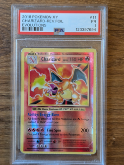 2016 Pokemon XY Evolutions PSA 1 Charizard Reverse Foil Holo #11 - Image 1