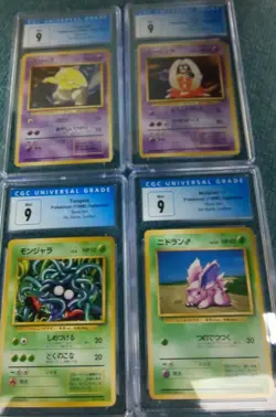 pokemon Japanese Base set Jynx and other no rality symbol 1996 CGC9 PSA - Image 1
