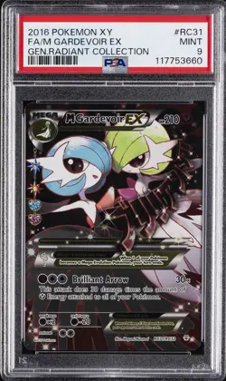 2016 POKEMON XY GENERATIONS RADIANT COLL #RC31 FULL ART/M GARDEVOIR EX PSA 9 - Image 1