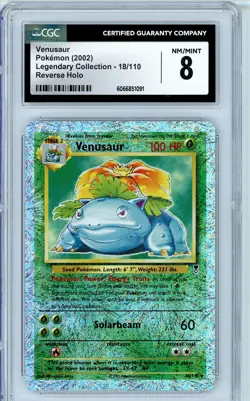 Pokemon Venusaur #18 Legendary Collection Reverse Holo CGC 8 NM-Mint - Image 1