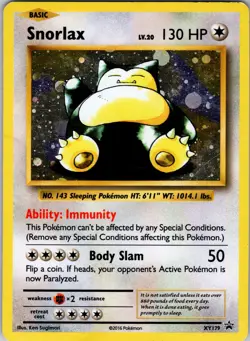 Snorlax Holofoil XY179 Promo XY Promos Near Mint - Pokemon TCG - Image 1